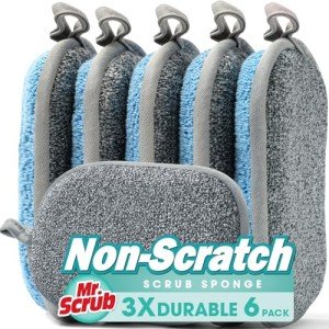 All-Purpose Non-Scratch Kitchen Dish Sponge Pack