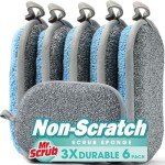 All-Purpose Non-Scratch Kitchen Dish Sponge Pack