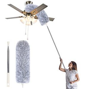 Microfiber Duster with Extension Pole for Cleaning