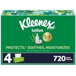 Kleenex Lotion Tissues with Coconut Oil, 4 Boxes