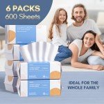Soft Dry Wipe Cotton Cloths, 300 Count Pack