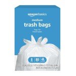 Amazon Basics 8 Gallon Fresh Scent Trash Bags
