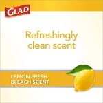 Glad Lemon Fresh Drawstring Trash Bags, 80 Ct