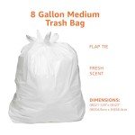 Amazon Basics 8 Gallon Fresh Scent Trash Bags