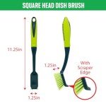 Pine-Sol Long Handle Scrub Brush Set, 5 Pieces