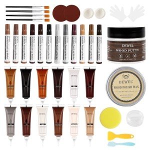 Wood Furniture Repair Kit - 34 Pieces, 12 Colors