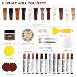 Wood Furniture Repair Kit - 34 Pieces, 12 Colors