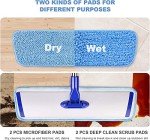 Professional 45.7cm Microfiber Mop with Reusable Pads