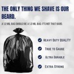 Heavy Duty Extra Large Black Trash Bags 15 Count