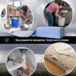 FlashDry Absorbent Pads - 50 Reusable, Wringable