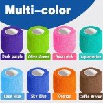 8 Pack Self-Adhesive Elastic Bandage Wraps, 2" x 5 Yards