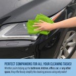 Microfiber Cleaning Cloths 150-Pack, Multi-Color Towels