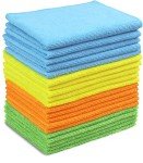 Microfiber Cleaning Cloths - 20 Pack in 4 Colors