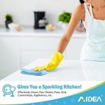 AIDEA Blue Microfiber Cleaning Cloths - 24 Pack