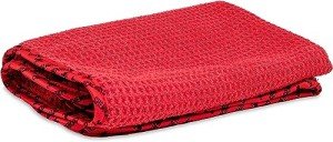 Chemical Guys Waffle Weave Glass Cleaning Towel - Red