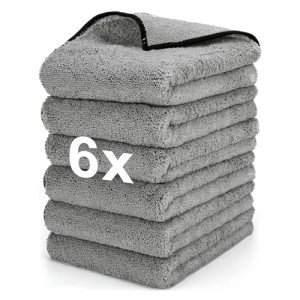 Microfiber Towels for Cars - 6 Pack Set