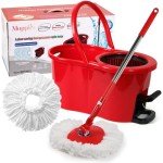 Pedal Spin Mop System with Extra Microfiber Refills