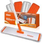 18" Microfiber Flat Mop with 4 Washable Pads