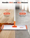 18" Microfiber Flat Mop with 4 Washable Pads