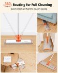 18" Microfiber Flat Mop with 4 Washable Pads