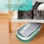 Floor Cleaning Mop and Bucket Set with Scrub Brush