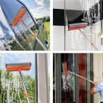 2-in-1 Window Squeegee with Extension Pole