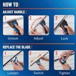 Unger 18” Swivel Squeegee for Streak-Free Cleaning