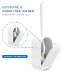 Ergonomic Toilet Bowl Brush and Holder Set