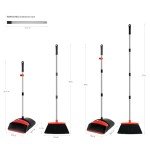 Collapsible Broom and Dustpan Set for Indoor Use