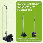 IVYROLL Adjustable Broom and Dustpan Set