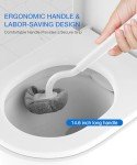 Ergonomic Toilet Bowl Brush and Holder Set