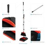 Collapsible Broom and Dustpan Set for Indoor Use