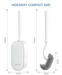 Ergonomic Toilet Bowl Brush and Holder Set