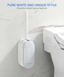 Ergonomic Toilet Bowl Brush and Holder Set