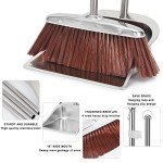 Heavy-Duty Broom and Dustpan Set Combo