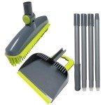 Large Stiff Broom and Dustpan Set with Handle