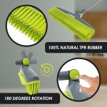 Large Stiff Broom and Dustpan Set with Handle