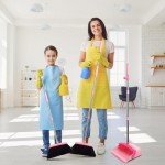 Pink Broom and Dustpan Set for Home Cleaning
