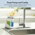 Casabella Sink Sider Soap Pump and Sponge Holder
