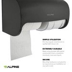 Alpine Double Toilet Paper Dispenser for Walls