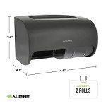 Alpine Double Toilet Paper Dispenser for Walls