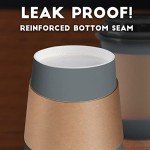 SpringPack 100 Biodegradable Disposable Coffee Cups with Lids