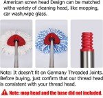 Qulable 4-Section Adjustable Spin Mop Handle