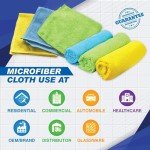 24-Pack Microfiber Cleaning Cloths for Kitchen Use