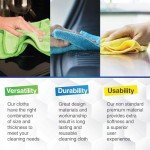 24-Pack Microfiber Cleaning Cloths for Kitchen Use