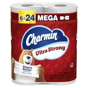 Charmin Ultra Strong Toilet Paper - 6 Mega Rolls