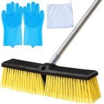 LUCHIA 18” Heavy Duty Adjustable Push Broom