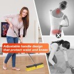 LUCHIA 18” Heavy Duty Adjustable Push Broom