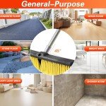 LUCHIA 18” Heavy Duty Adjustable Push Broom