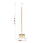Full Circle Bamboo Broom - Precision Angled Cleaning